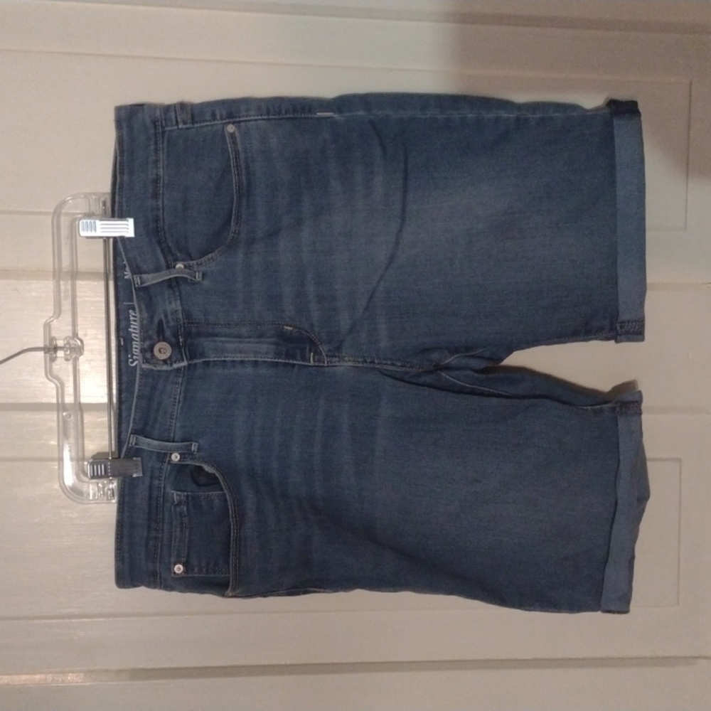 Light Blue, Bermuda Jean Shorts